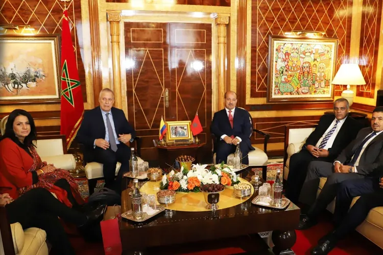 السيد ميارة يجري مباحثات مع وفد من مجلس الشيوخ بجمهورية كولومبيا