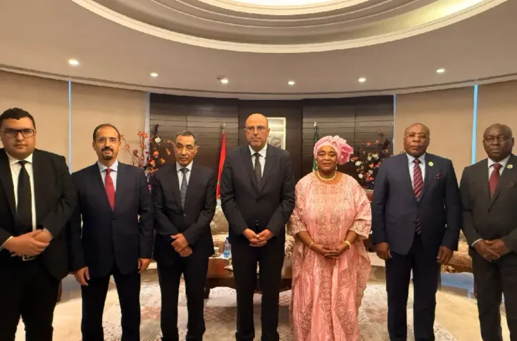 السيد ولد الرشيد يتباحث مع رئيسة مجلس الشيوخ بغينيا الاستوائية