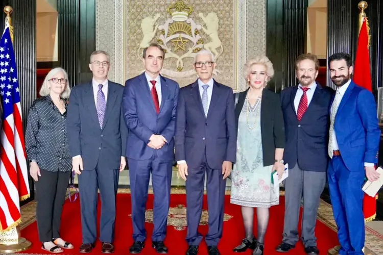 السيد الطالبي العلمي يتباحث مع وفد عن اللجنة اليهودية الأمريكية