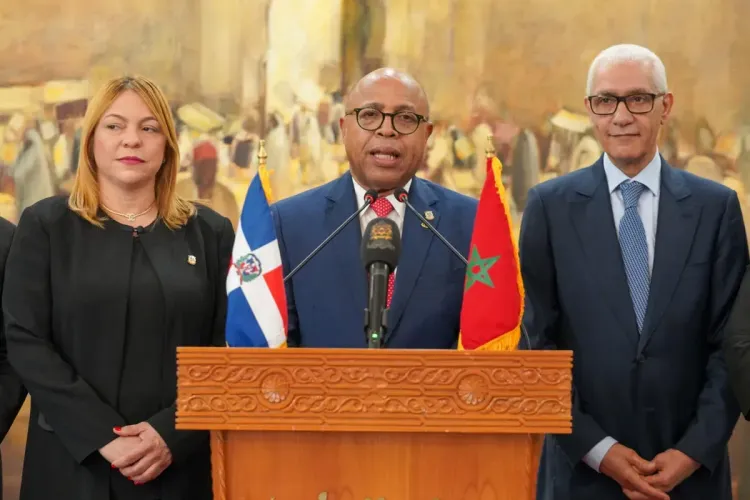 السيد الطالبي العلمي يتباحث مع رئيس مجلس النواب بجمهورية الدومينكان