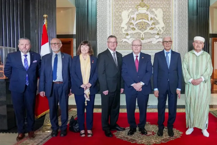 مباحثات بين السيد الطالبي العلمي و رئيس مجلس الشيوخ الكندي