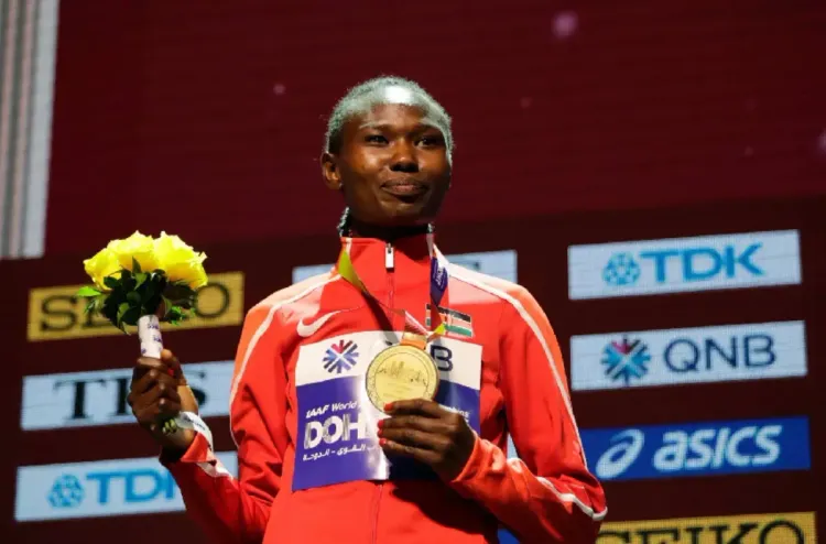 ألعاب القوى.. إيقاف العداءة الكينية تشيبنغيتيتش حاملة الرقم العالمي في الماراثون لثلاث سنوات بسبب المنشطات