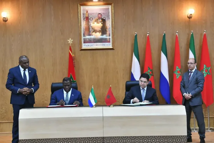 إنعقاد اللجنة المشتركة للتعاون بين المغرب وسيراليون بالداخلة