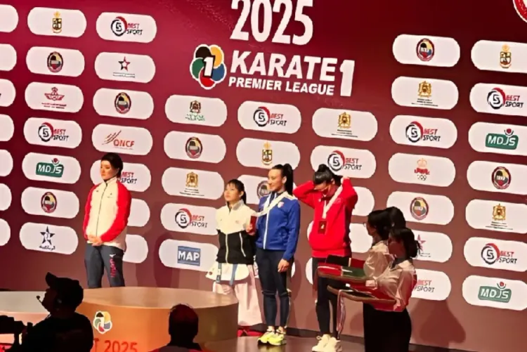 الدورة الـ 19 لكأس محمد السادس الدولية للكراطي.. المغربية آية النصيري تنال الميدالية البرونزية في صنف "الكاتا"