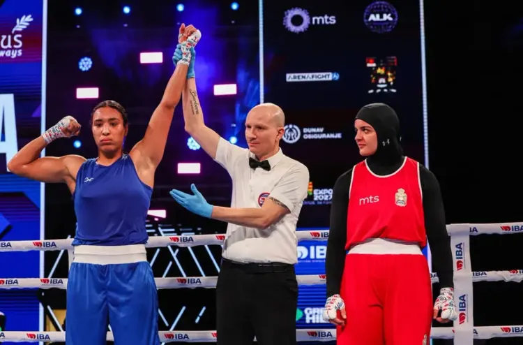 بطولة العالم للملاكمة النسائية (صربيا 2025).. المغربية حسنة لرتي تفوز بالميدالية البرونزية