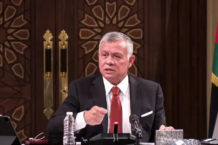 العاهل الأردني يؤكد على ضرورة الوقف الفوري لإطلاق النار في غزة
