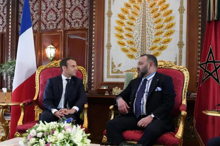 برقية تهنئة من جلالة الملك إلى الرئيس الفرنسي بمناسبة احتفال بلاده بعيدها الوطني
