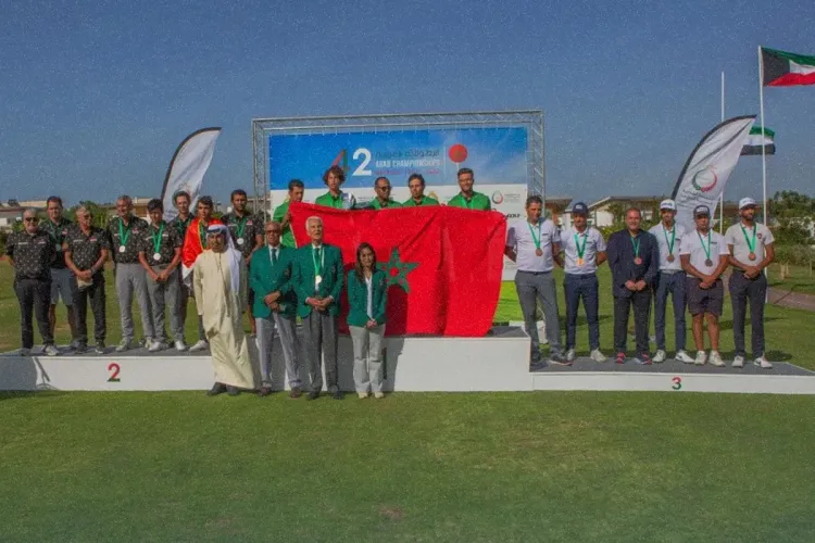 المنتخب المغربي للهواة يحرز لقب الدورة ال42 للبطولة العربية للغولف ببوسكورة