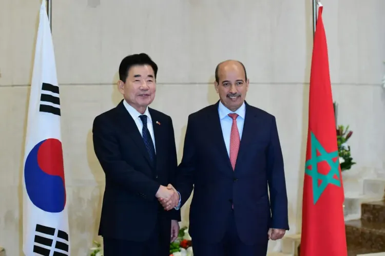 النعم ميارة يتباحث بالرباط مع رئيس الجمعية الوطنية بجمهورية كوريا