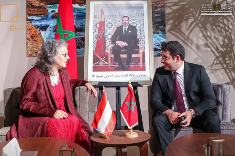 السيد بنسعيد يجري مباحثات مع نائبة وزير خارجية النمسا ووزير الثقافة والتواصل السنغالي