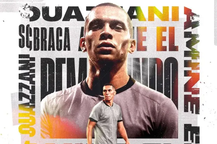 المغربي أمين الوزاني يوقع لنادي براغا البرتغالي