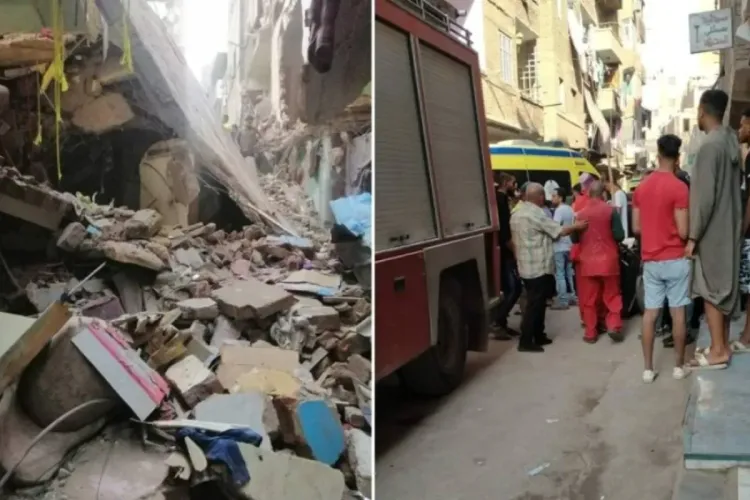 إنهيار عمارة سكنية بالقاهرة يخلف مصرع 8 قتلى