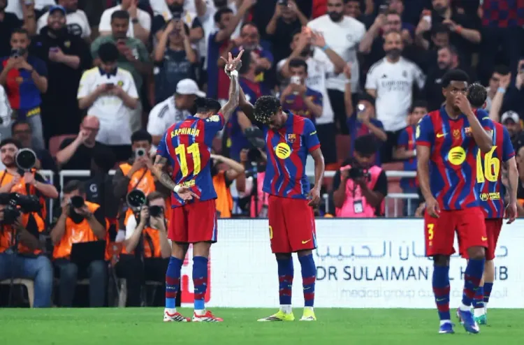 كأس السوبر الإسباني .. برشلونة يفوز على ريال مدريد (3-2) ويحرز اللقب