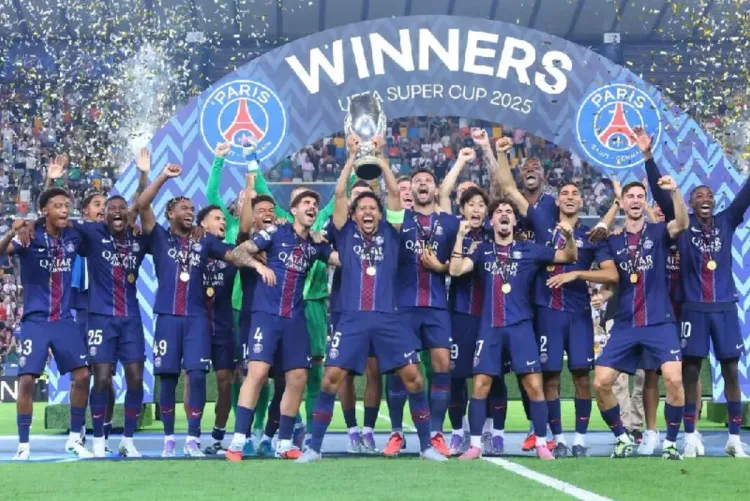 باريس سان جرمان يحرز كأس السوبر الأوروبية على حساب توتنهام