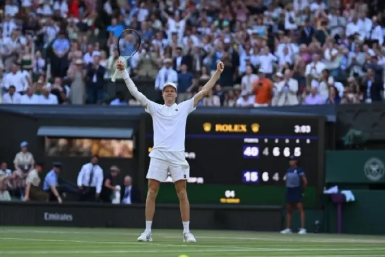 بطولة ويمبلدون لكرة المضرب .. الإيطالي سينر يتغلب على ألكاراس ويتوج باللقب للمرة الأولى