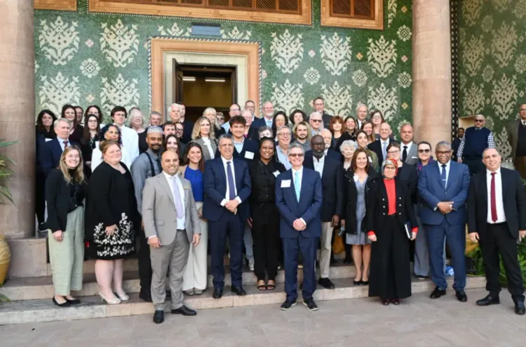 زيارة وفد من الخبراء القانونيين من الولايات المتحدة الأمريكية لوزارة العدل للاطلاع على النظام القانوني والقضائي لبلادنا