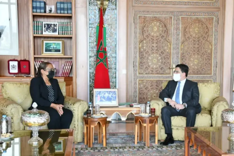 ناصر بوريطة : يستقبل رئيسة مجلس الشيوخ لدولة بليز بالعاصمة الرباط