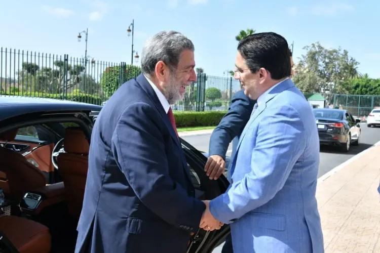 السيد بوريطة يستقبل الوزير الأول لسان فانسون وغرونادين