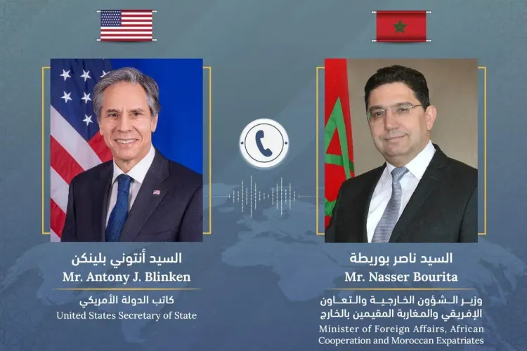 السيد بوريطة وأنتوني بلينكن يناقشان وقف إطلاق النار بين إسرائيل وغزة