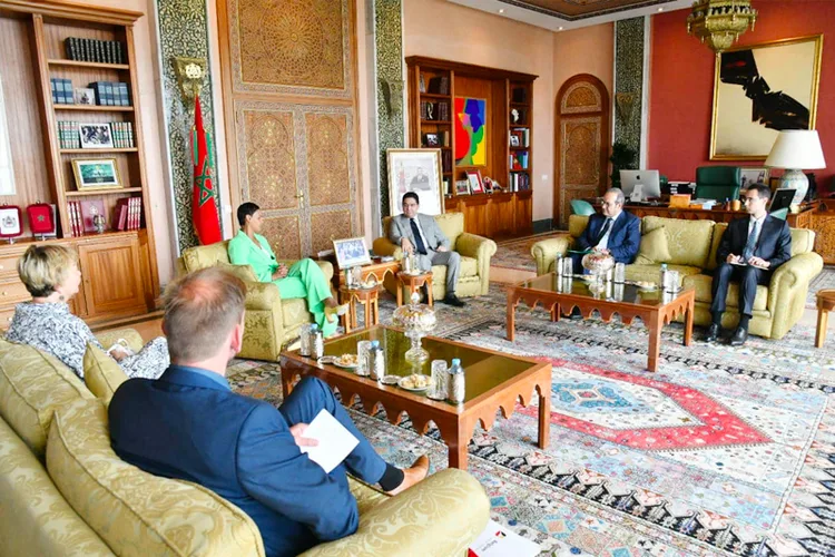 السيد ناصر بوريطة  يتباحث مع وزيرة التعاون الانمائي وسياسة المدن الكبرى ببلجيكا