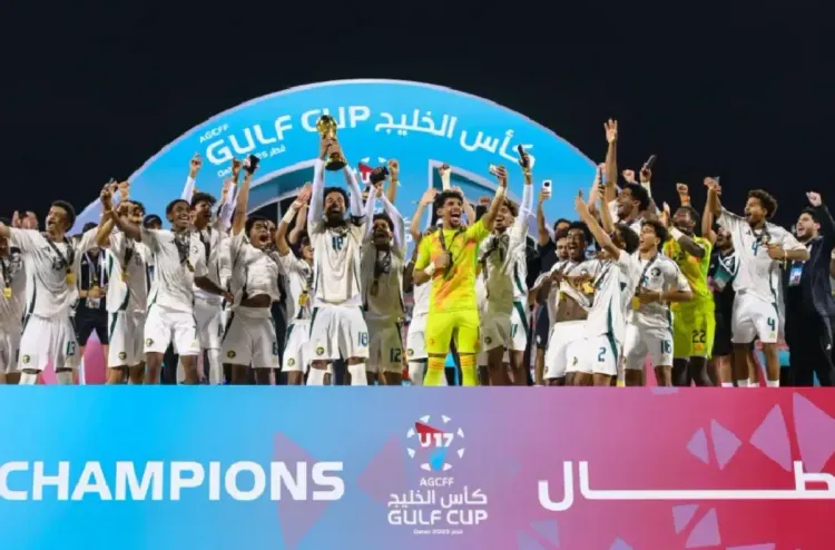 تتويج المنتخب السعودي بطلا لكأس الخليج للناشئين لكرة القدم