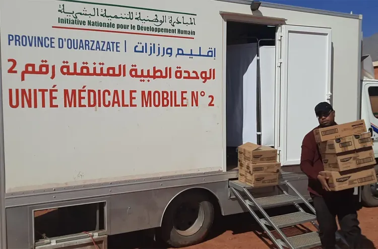 زلزال الحوز: قافلة طبية متعددة التخصصات بجماعة تيديلي بورزازات
