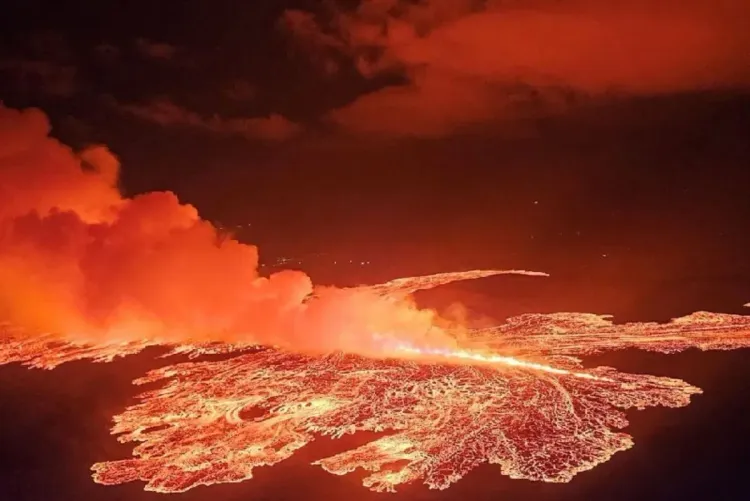 ثوران بركان في أيسلندا للمرة التاسعة منذ عام 2023