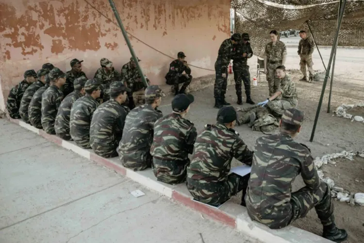 جبل الصحراء 2022 : القوات المسلحة الملكية تقود تمريناً مشتركاً مع القوات المسلحة البريطانية