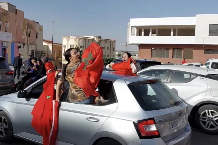 مدن جهة كلميم وادنون تحتفي بفوز المنتخب المغربي ضد بلجيكا