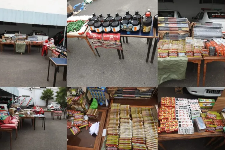 حجز أزيد من 19 ألف وحدة من المفرقعات النارية وتوقيف 5 أشخاص يشتبه تورطهم في حيازة وترويج هذه المواد المهربة