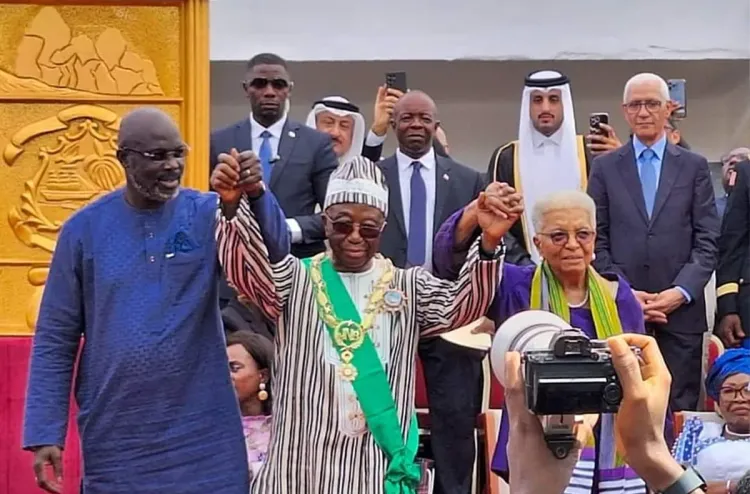 رئيس مجلس النواب يمثل جلالة الملك في حفل تنصيب رئيس ليبيريا المنتخب جوزيف بواكاي