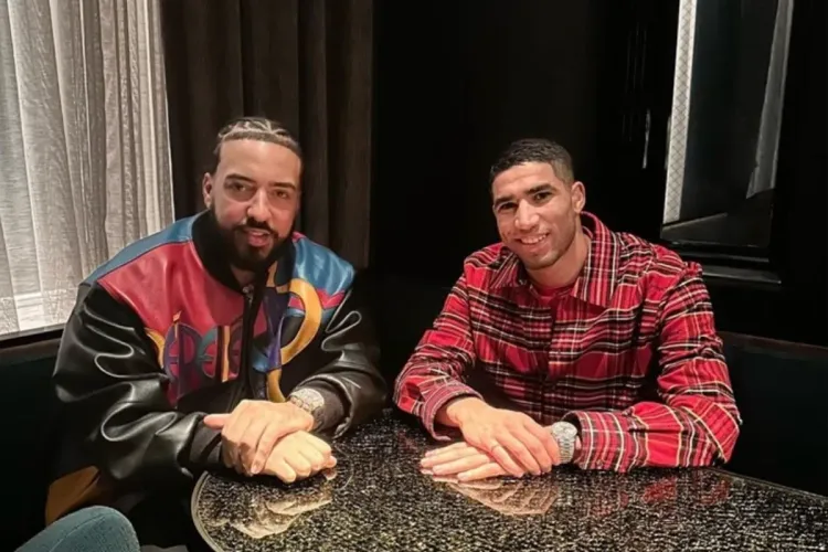 الرابور المغربي فرنش مونتانا يستضيف أشرف حكيمي