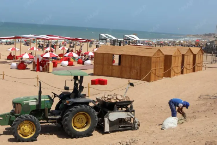 حملة "شواطئ نظيفة": تهيئة شواطئ دار بوعزة لاستقبال المصطافين في أحسن الظروف