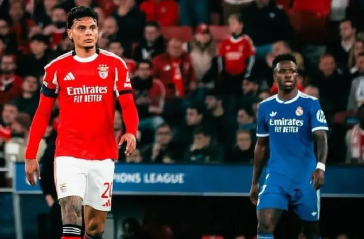 دوري أبطال أوروبا.. بنفيكا يفتح تحقيقا في حق اثنين من مشجعيه بسبب حركات عنصرية تجاه البرازيلي فينيسيوسدوري أبطال أوروبا.. بنفيكا يفتح تحقيقا في حق اثنين من مشجعيه بسبب حركات عنصرية تجاه البرازيلي فينيسيوس