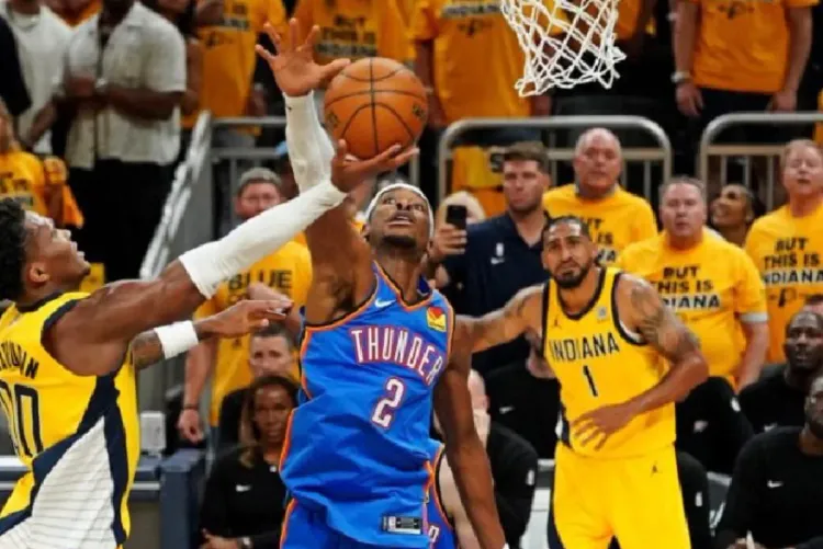 دوري كرة السلة الأمريكي.. أوكلاهوما سيتي ثاندر يتغلب على إنديانا بيسرز في الأدوار النهائية
