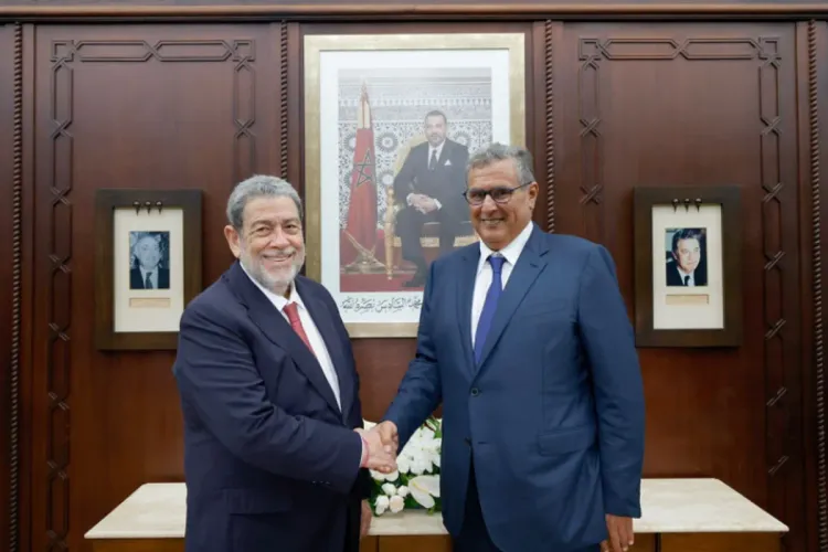 رئيس الحكومة يتباحث مع الوزير الأول لسان فانسون وغرونادين