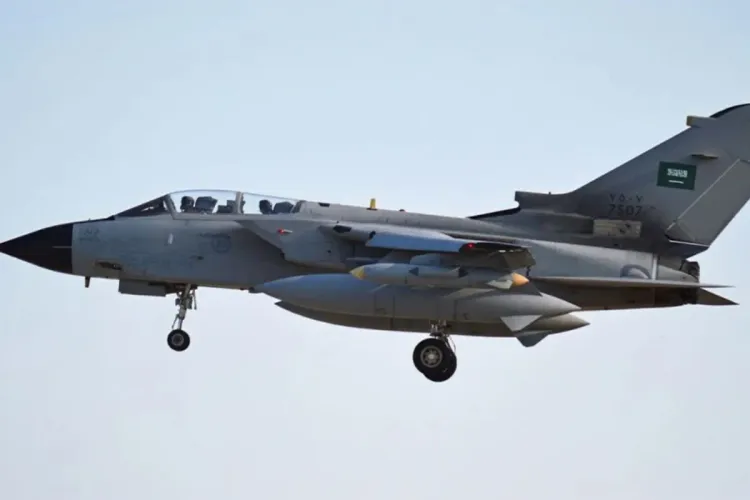 سقوط طائرة للقوات الجوية الملكية السعودية أثناء مهمة تدريبية