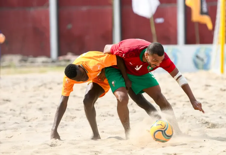 المنتخب المغربي ينهزم أمام نظيره الايفواري 6-7 : تصفيات كأس إفريقيا للأمم لكرة القدم الشاطئية