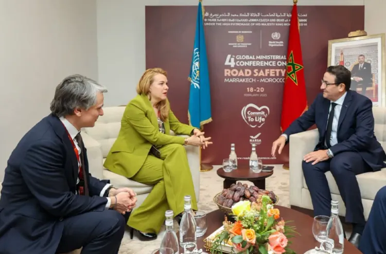 السلامة الطرقية.. السيد قيوح يجري سلسلة مباحثات مع مسؤولين أجانب