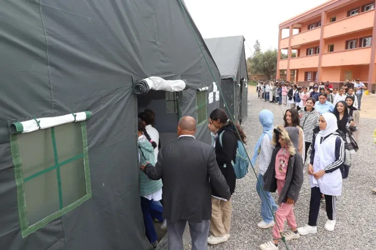 استئناف الدراسة بجماعة أمزميز المتضررة من الزلزال