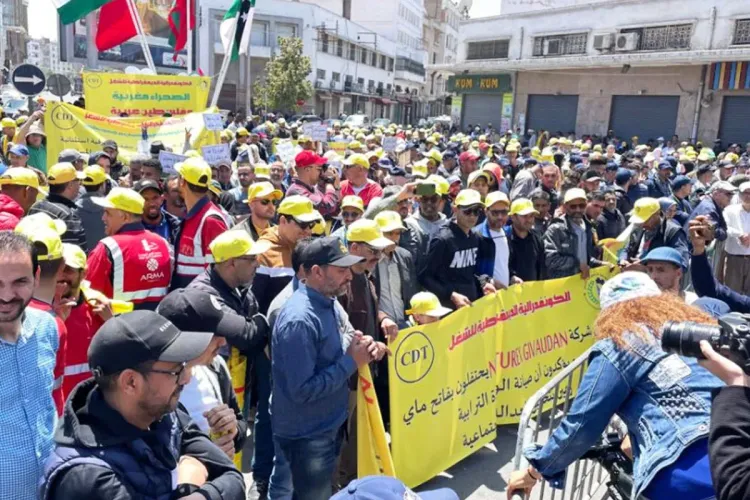 الطبقة الشغيلة بالدار البيضاء تحتفل بعيد الشغل