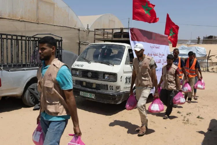 غزة.. تنفيذ المرحلة الثالثة من حملات الإغاثة المغربية