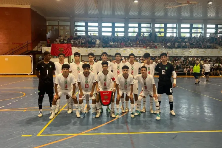 كرة القدم داخل القاعة.. المنتخب الوطني لأقل من 17 سنة يفوز بلقب الدوري الدولي الودي "كاسترو يل ريو" بإسبانيا