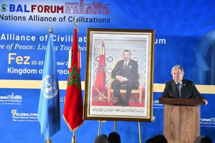 غوتيريش يعرب عن امتنانه للملك محمد السادس على التزامه بالدفاع عن الحوار بين الأديان والثقافات