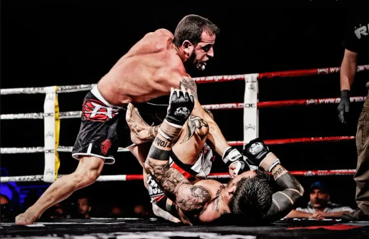 المصارع المغربي علاوي بطل النسخة العربية الإفريقية من "محاربي الإمارات"