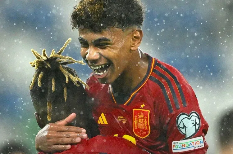 لامين جمال يدخل التاريخ مع المنتخب الاسباني