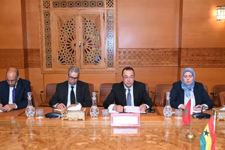 نائب رئيس مجلس المستشارين يجري مباحثات مع وفد برلماني من جمهورية غانا