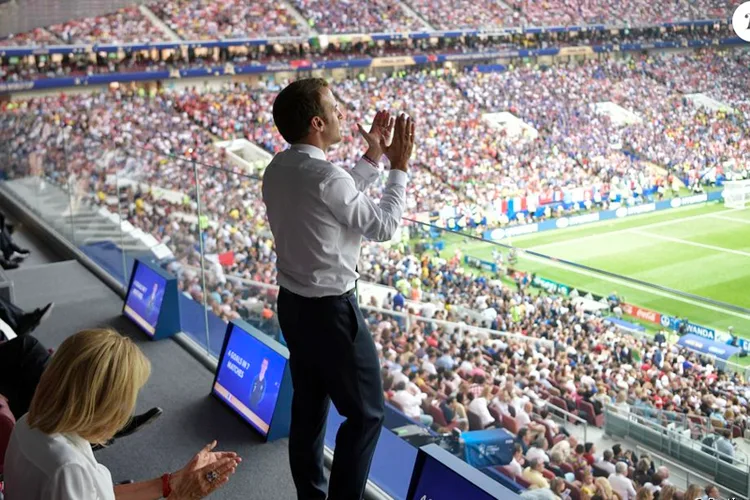 الرئيس الفرنسي يحضر مباراة المغرب وفرنسا