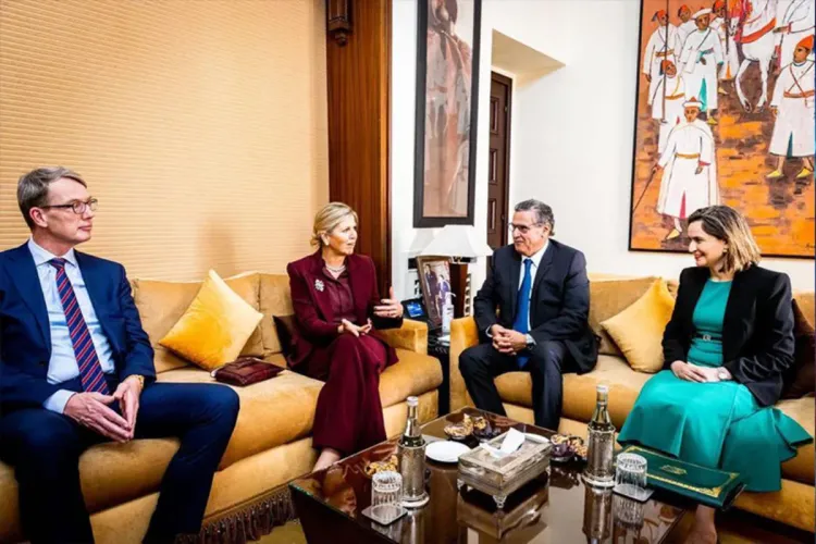 السيد عزيز أخنوش يتباحث مع ملكة هولاندا