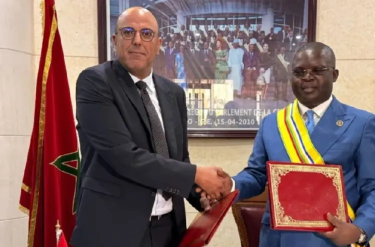 مالابو.. تعزيز التعاون البرلماني محور مباحثات السيد ولد الرشيد مع رئيس برلمان المجموعة الاقتصادية والنقدية لوسط إفريقيا